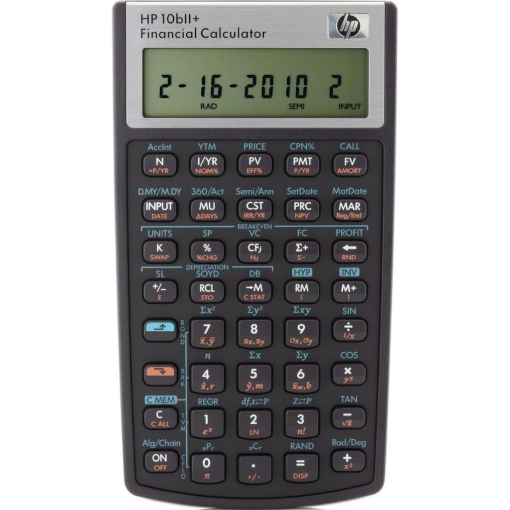 Hewlett Packard HP10bII+ Financial Calculator