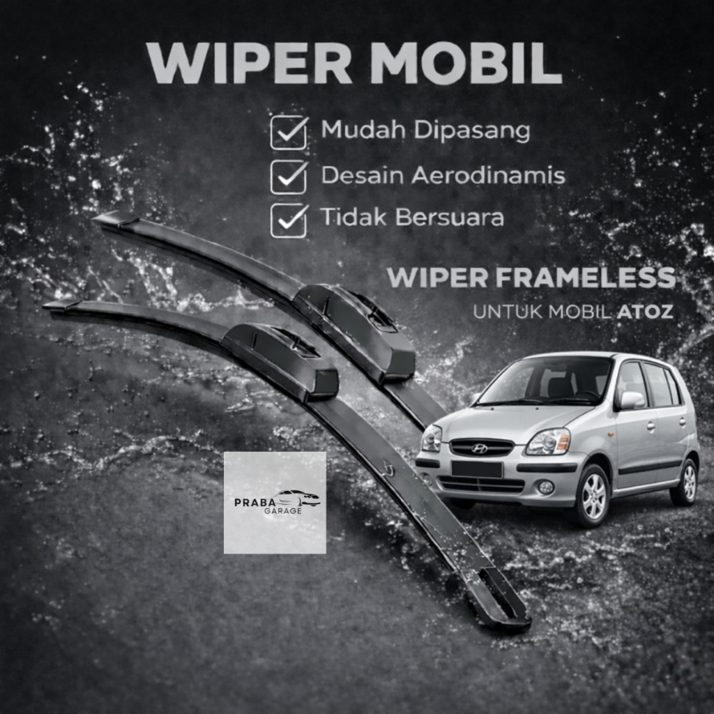 Wiper Frameless Atoz Wiper Atoz Depan Wiper 1 Set Wiper Sepasang Atoz