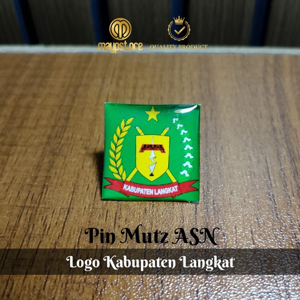 Pin Mutz Lambang Kabupaten Langkat | Pin Logo Pemkab Langkat
