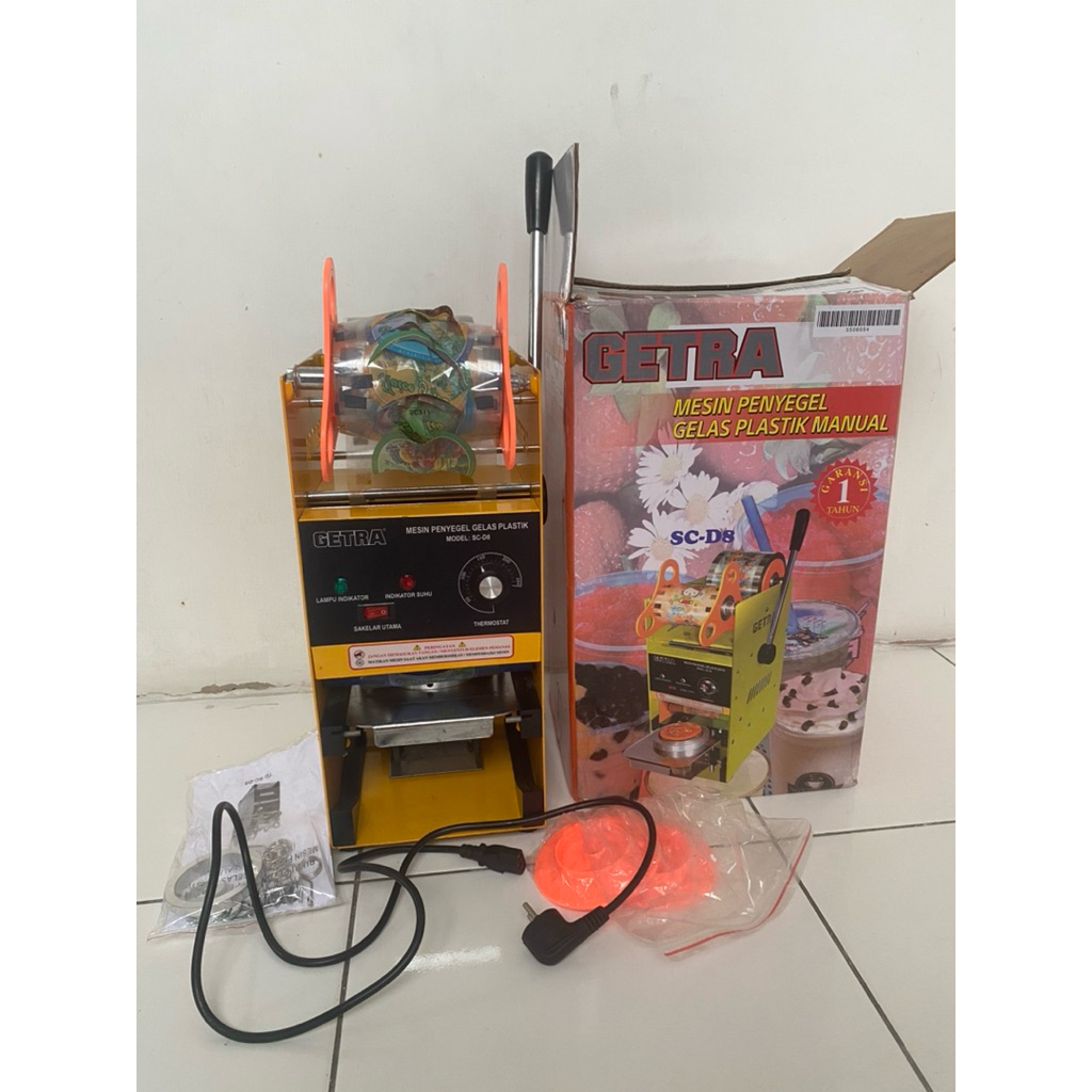 PRELOVED Getra SC-D8 Mesin Cup Sealer/Mesin Cup Sealer Minuman