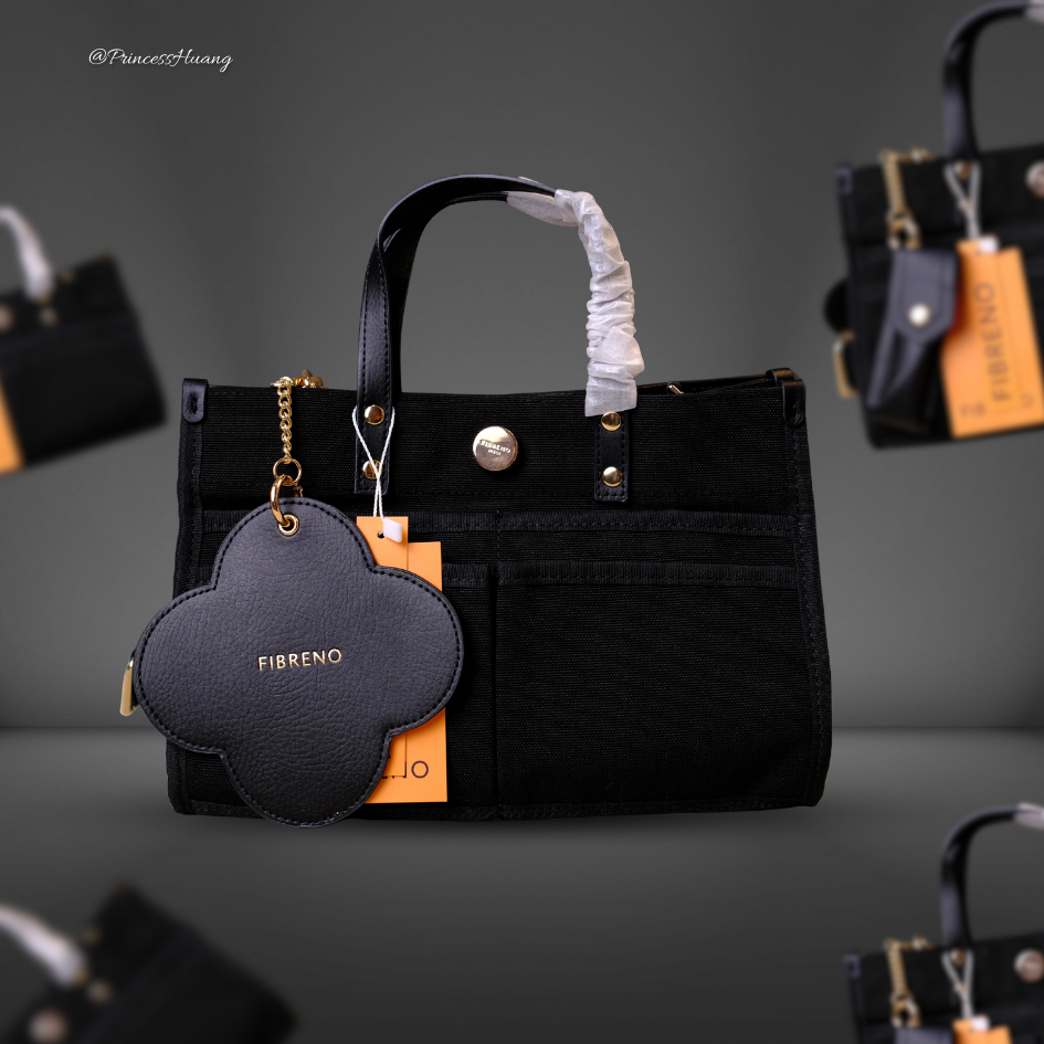 [Bag] Princesshuang28 - Fibreno RE TUTTI BAG MEDIUM • 22 BLACK [Ready Stock]