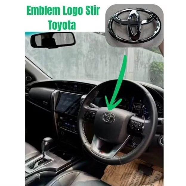 Logo stir Toyota ini kompatibel dengan berbagai tipe mobil Toyota, seperti Avanza, Innova, Rush, For