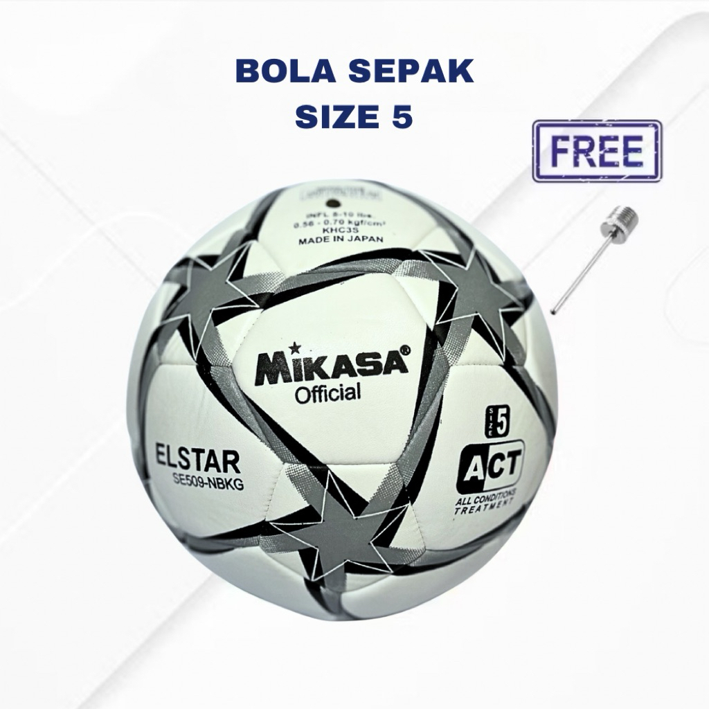 Bola Sepak Mikasa Elstar Lokal Premium Bola kaki Jahit