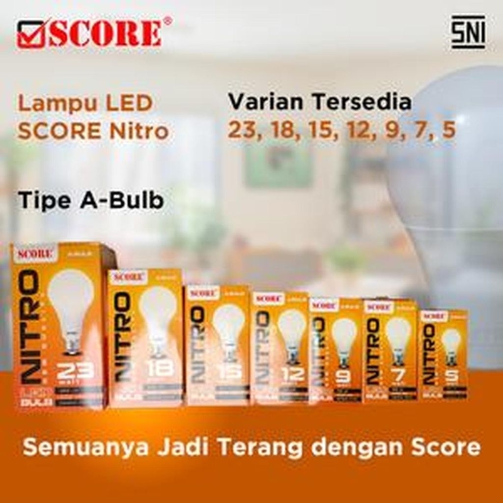 LAMPU LED NITRO A BULB SCORE SNI