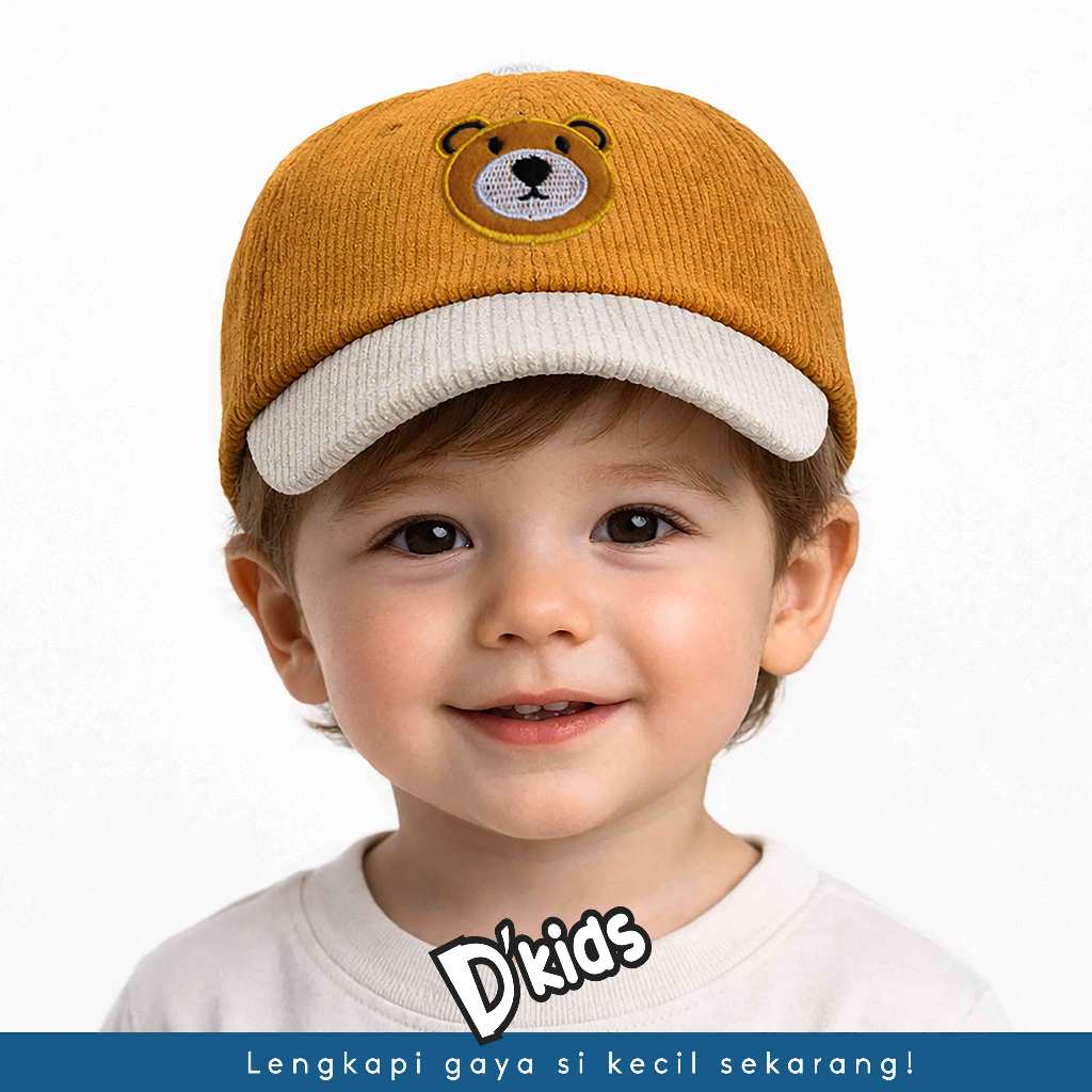 TOPI CORDUROY ANAK USIA 1–5 TAHUN | TOPI ANAK KEKINIAN | TOPI ANAK LUCU | TOPI ANAK LAKI PEREMPUAN