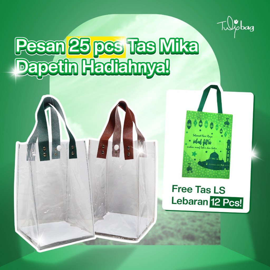 Tulipbag - Tas Mika | Wadah Toples Kue | Kanotng hampers |Tas Hampers | Souvenir | Parcel | Kemasan 