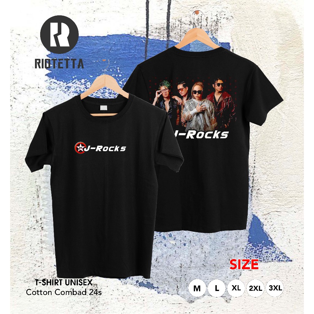 TSHIRT BAND J-ROCKS / KAOS MUSIK BAND J-ROCKS / KAOS PRIA WANITA / KAOS DISTRO COMBED 24S