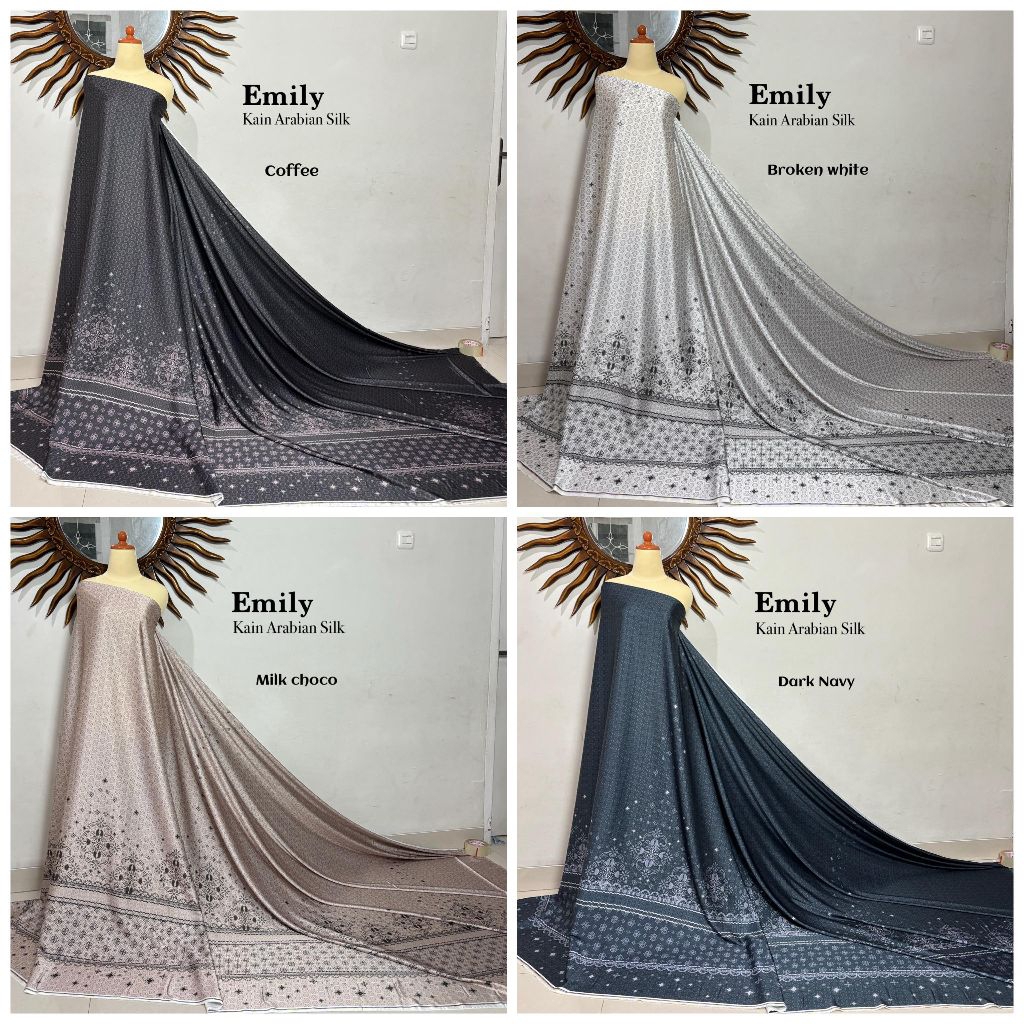 Bahan Kain Arabian Silk Emily/bahan kain Arabian silk