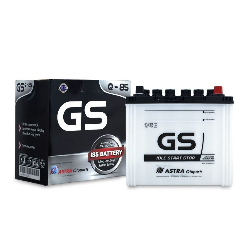 Aki Mobil GS Astra Q85 12V 65Ah – Aki Kering Maintenance Free Original