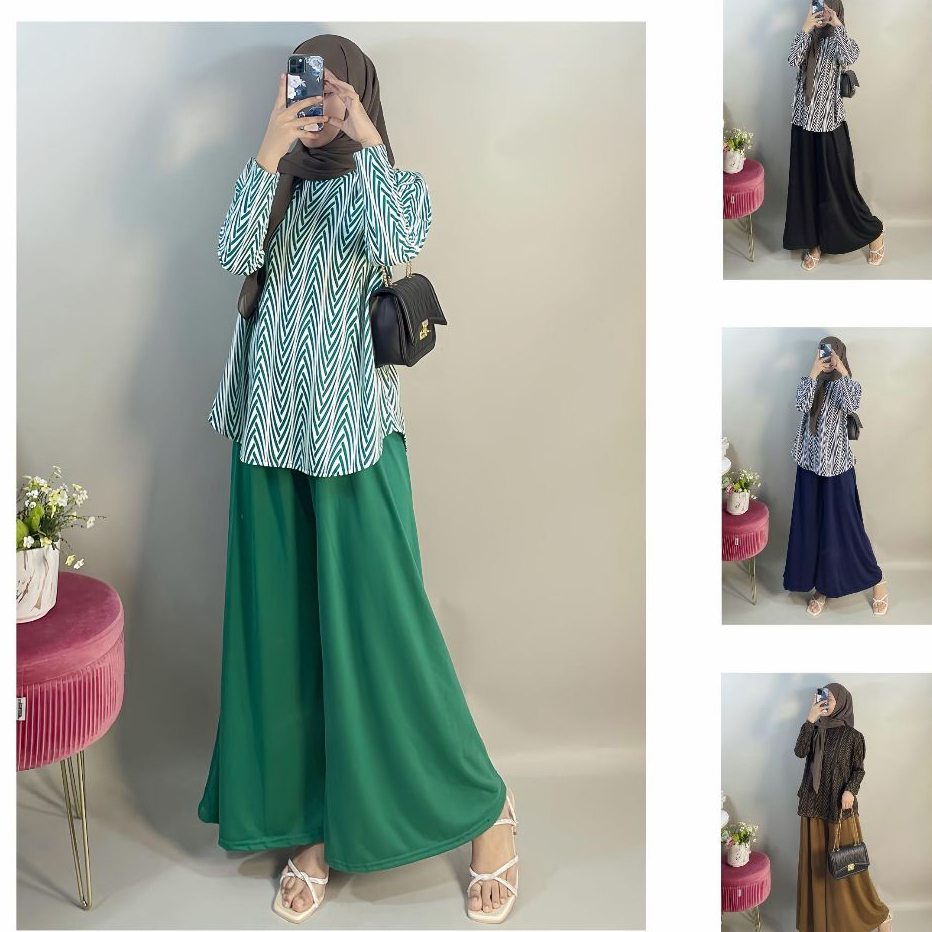 Setelan Heba Set Celana Kulot Besar 149 MONTYFASHION