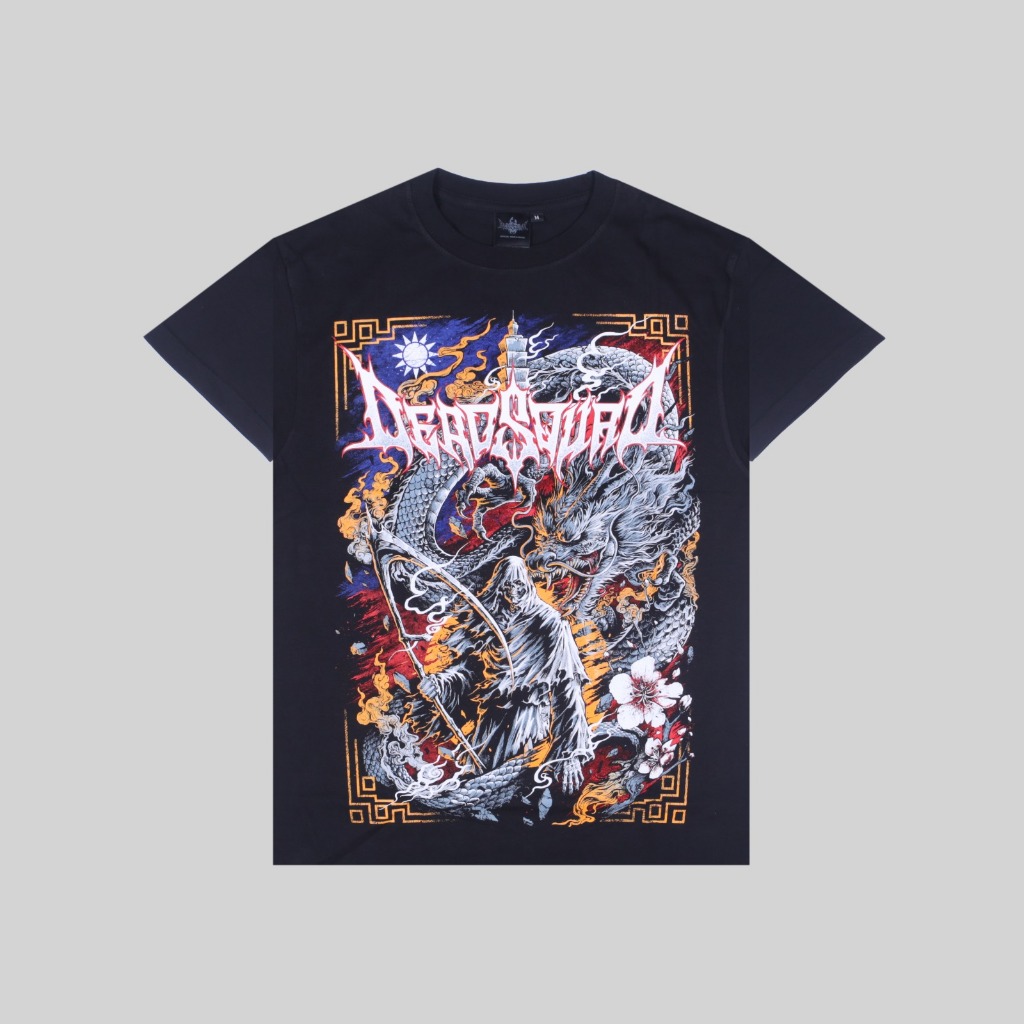 Tshirt DEADSQUAD - TAIWAN TOUR | Kaos Band Pria Reguler Original Merchandise