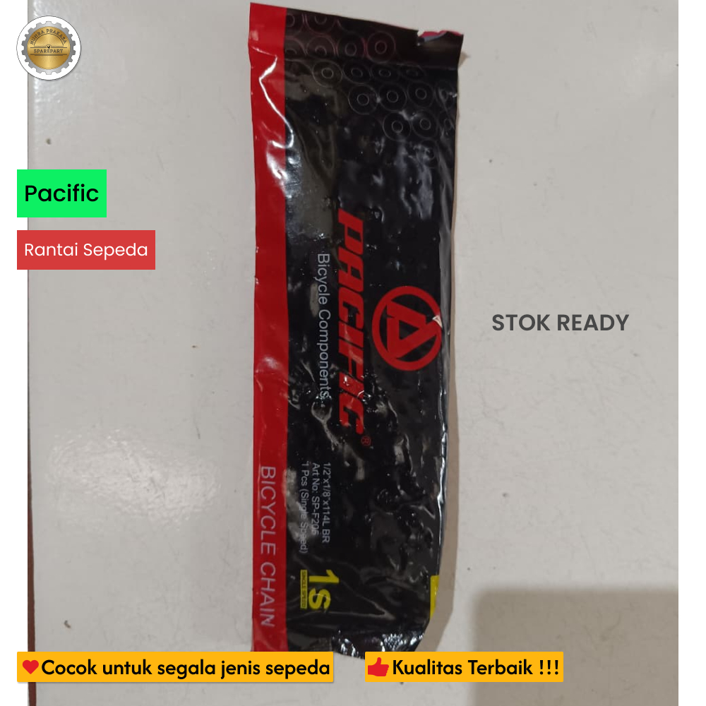 Rantai Sepeda 1 Speed PACIFIC - Rante Sepeda Anak BMX Fixie & Sepeda Dewasa Single Speed