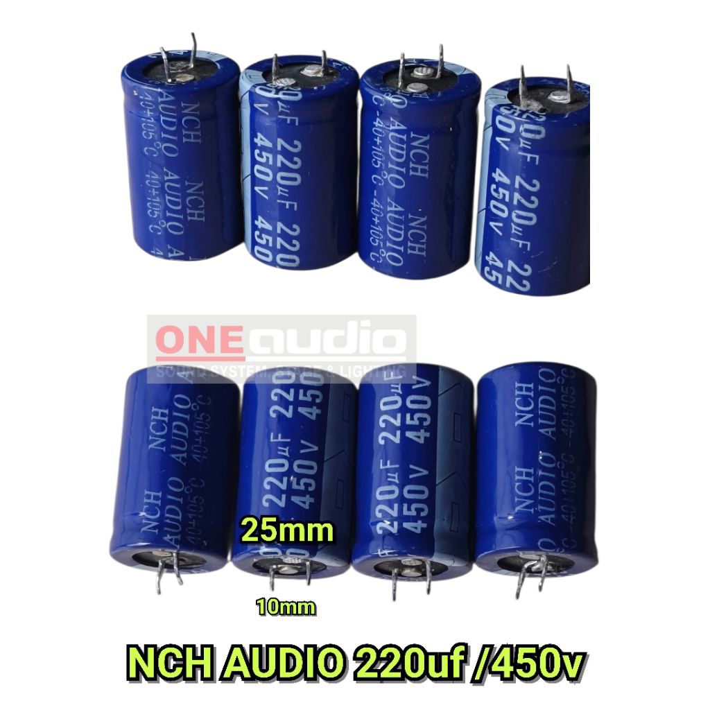Elco 220uf /450v Hig Voltage Elco NCH Audio 220uf /450v
