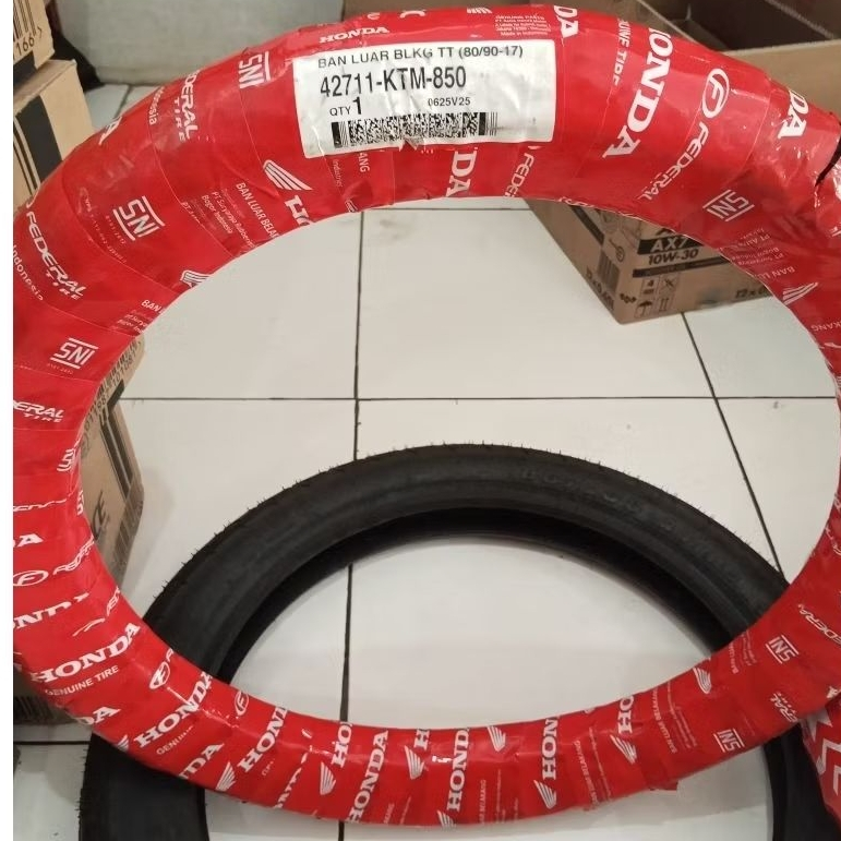 Ban Luar FEDERAL Honda ORI 80/90 ring 17 ban belakang Revo Supra X 125 TUBE TIPE