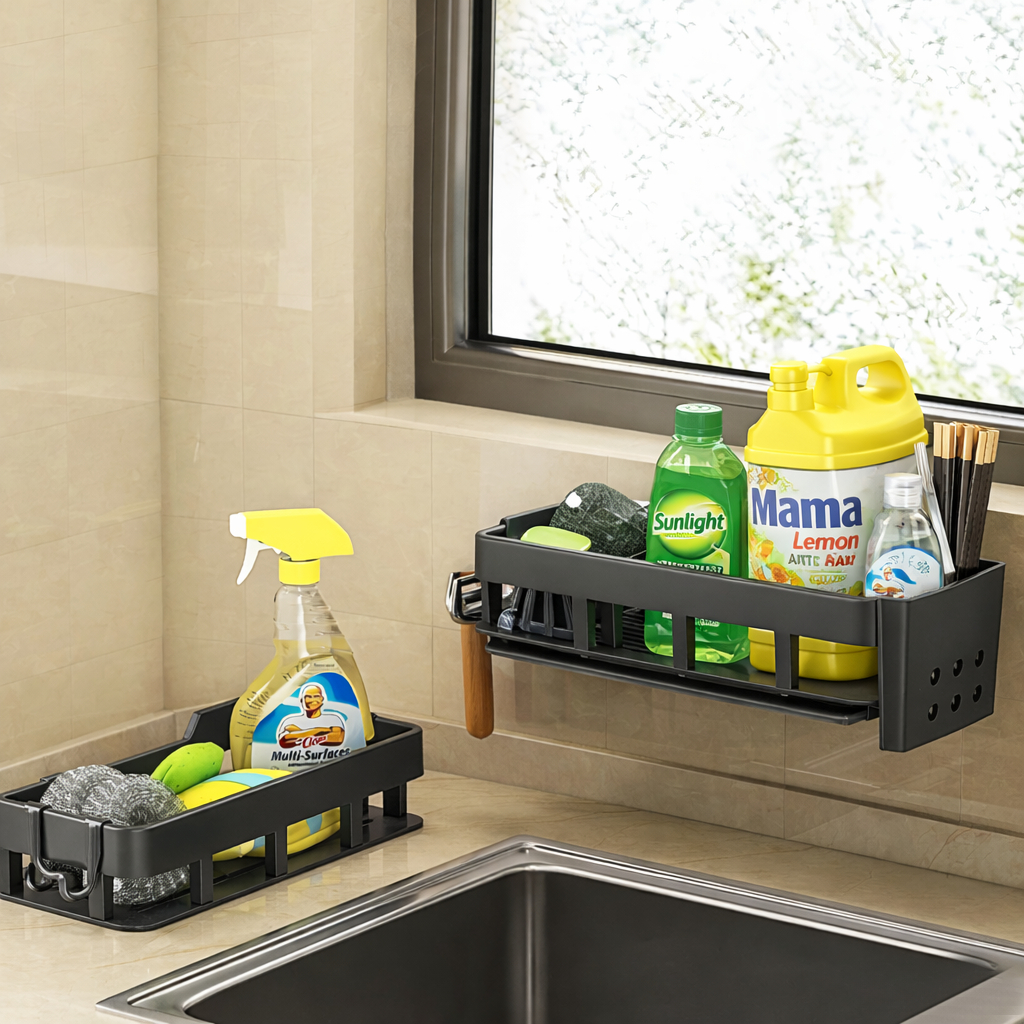 Rak Plastik Kamar Mandi & Gantungan Lap - Rak Plastik Bumbu Dapur - Rak Plastik Serbaguna