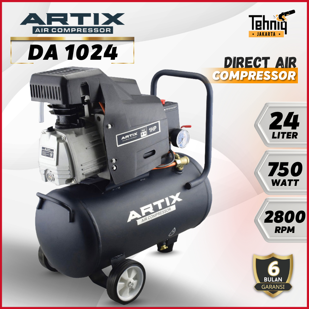 Mesin Kompresor Angin Listrik ARTIX DA 10-24 Direct Compressor 1 HP