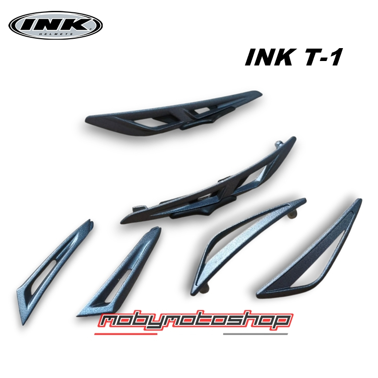 Spare part Ventilasi Helm INK T1 - Gunmetal - Original