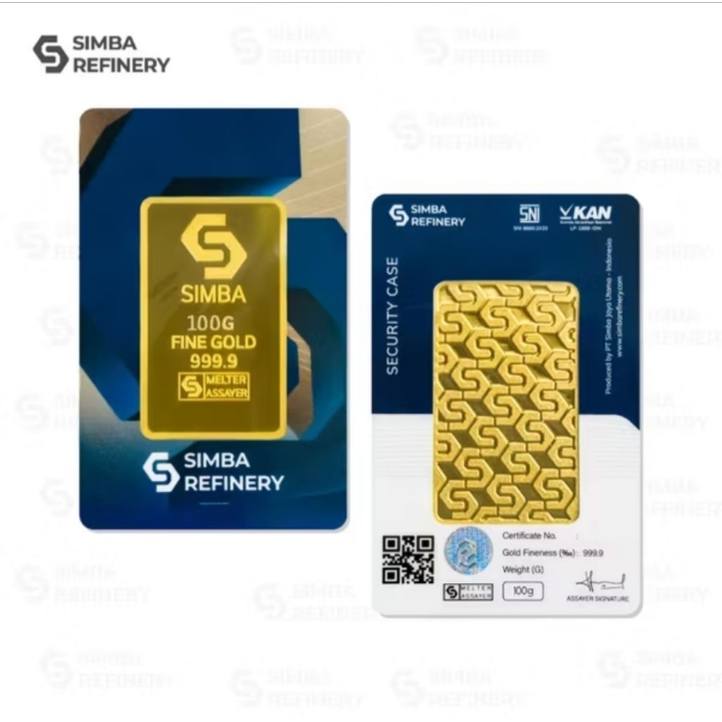 Simba Refinery Logam Mulia 100 Gram