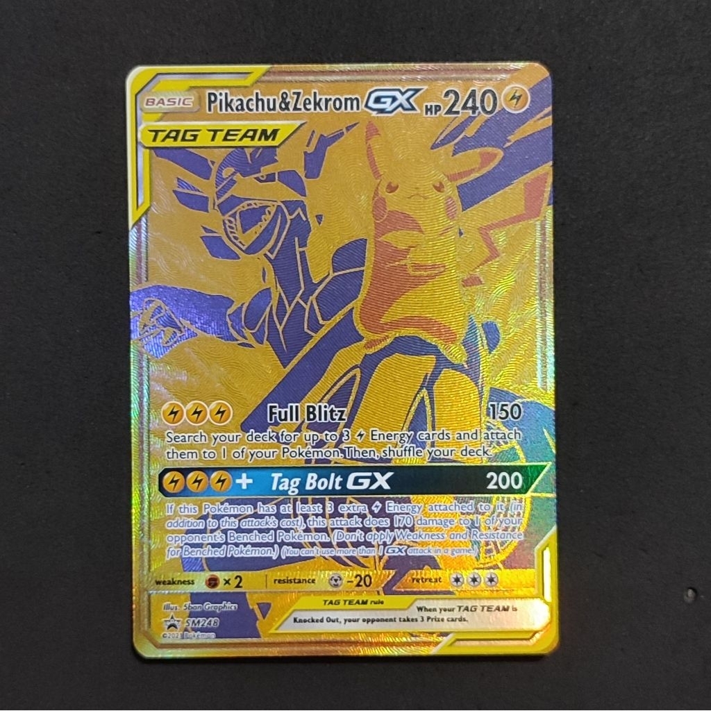 Pikachu & Zekrom GX Promo TCG Pokemon English