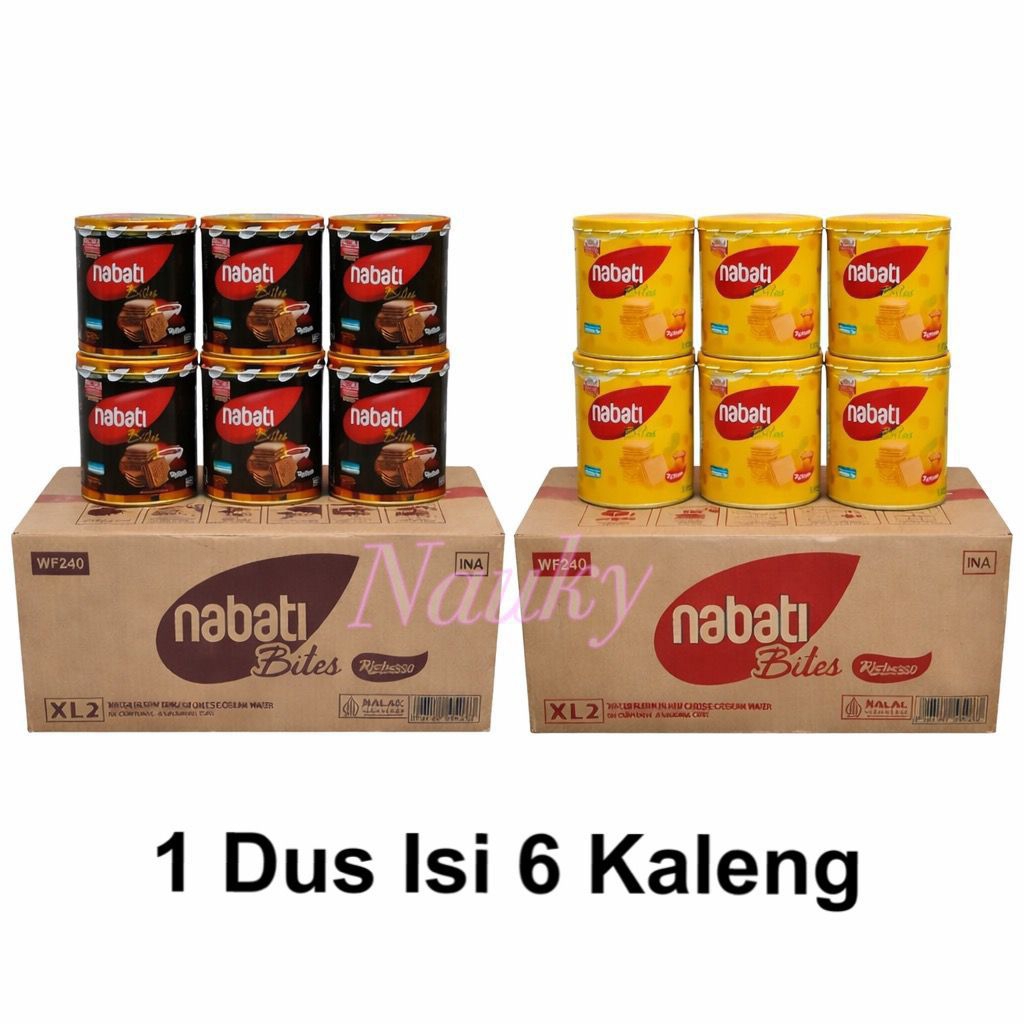 Nabati Wafer 1 Karton Isi 6 Kaleng