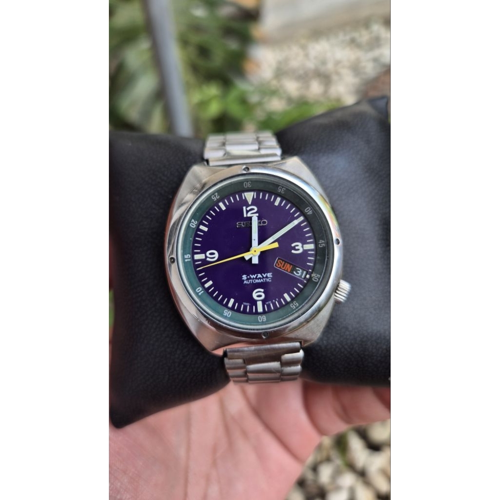 Seiko S-Wave automatic watchReference 7S26-0120 original bracelet