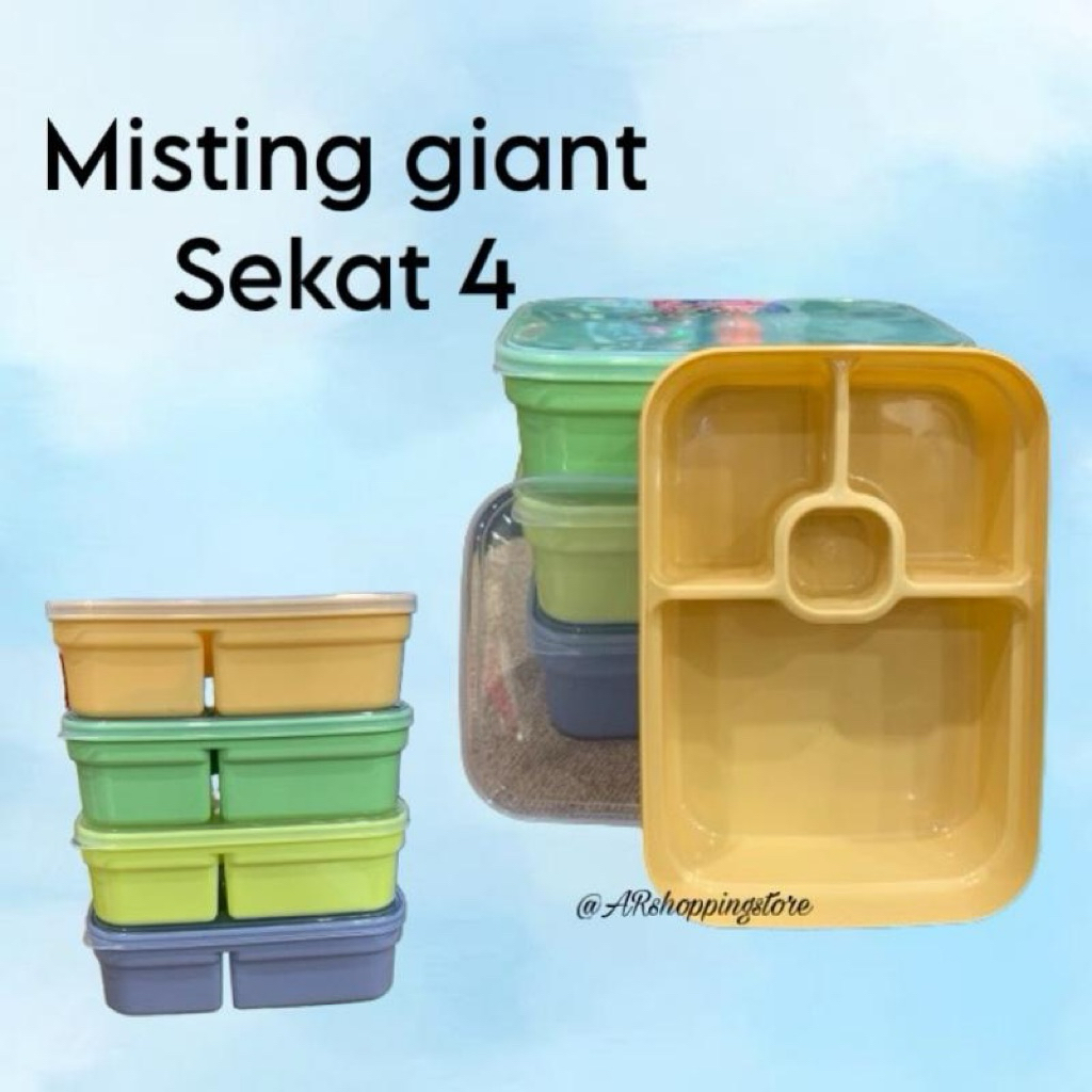 Misting giant sekat 4-Tempat bekal sekat 4