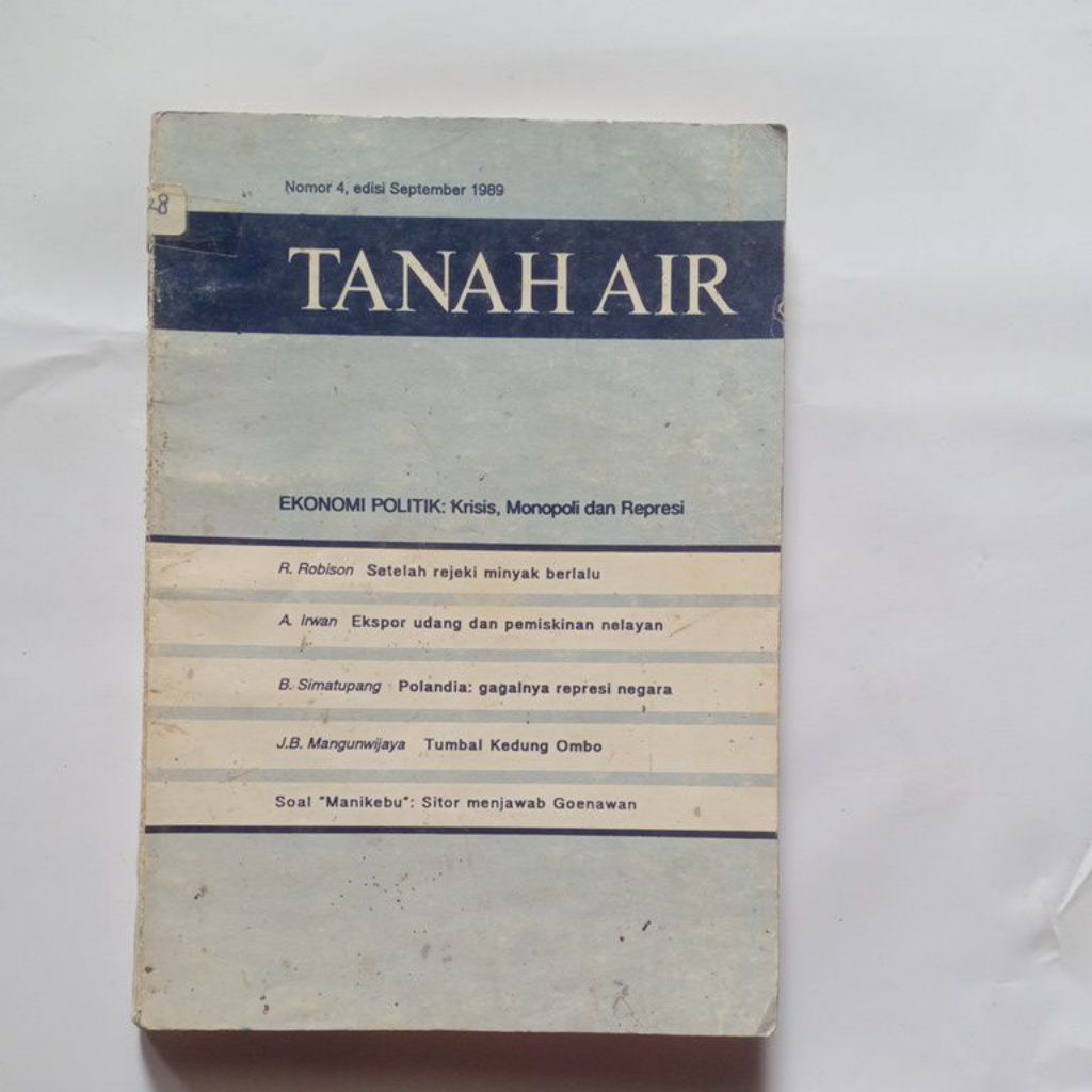 Majalah tanah air - Ekonomi politik: krisis, monopoli dan represi