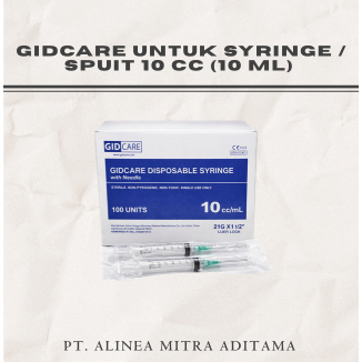 GIDCARE Disposable Syringe 10ml
