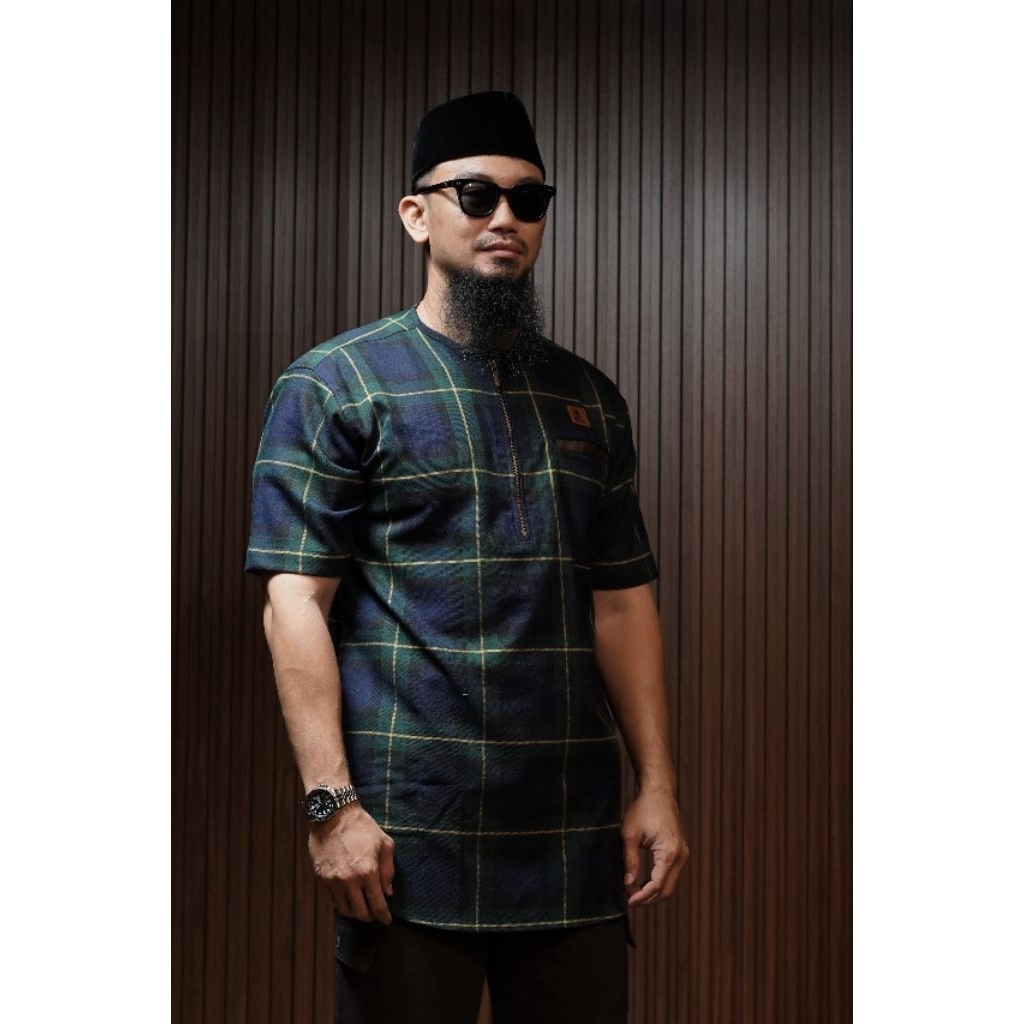 Kurta Al Amwa | series Mubaroq | kurta Koko motif kotak