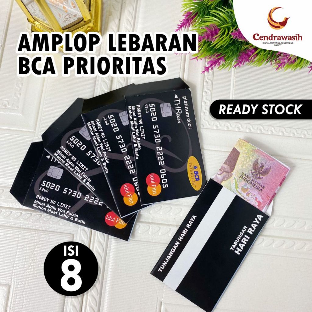 (8pcs) Amplop Lebaran / Amplop Idul Fitri / Amplop Lebaran Motif Atm 2026 / Amplop Lebaran Custom BC