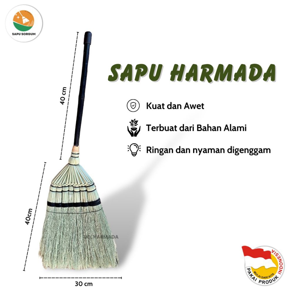 Sapu Lantai Sapu Karpet Premium Anti Rontok Sorghum