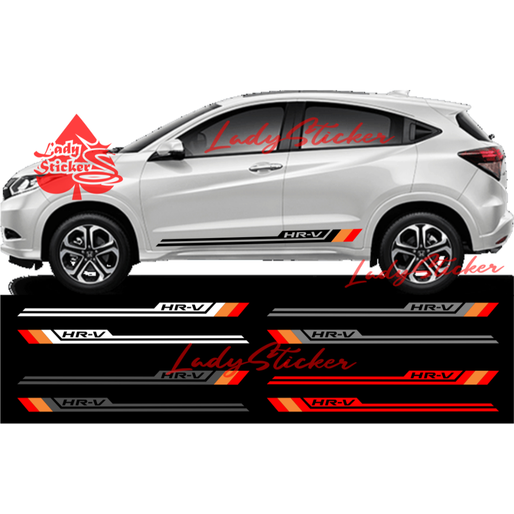 NEW Sticker cutting sticker mobil honda hrv stiker list bawah mobil hrv