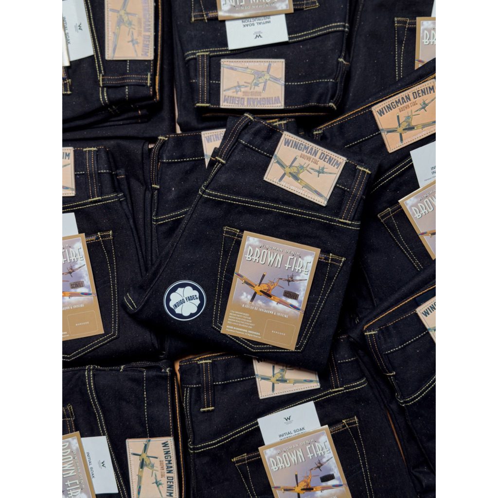 WINGMAN DENIM - BROWNFIRE 17oz Unsanforized