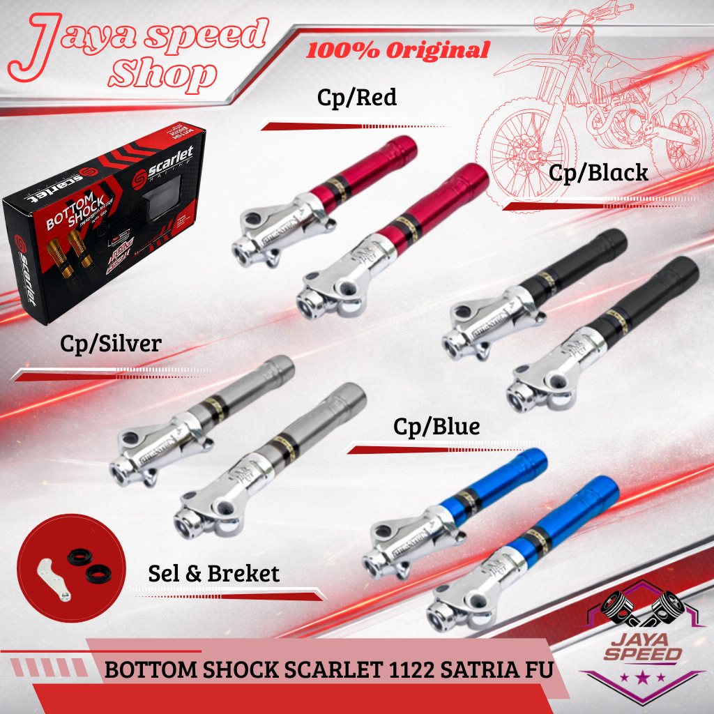 Bottom Botol Tabung Scarlet Shock Absorber Depan 1122 Bebek&Matic Satria Fu