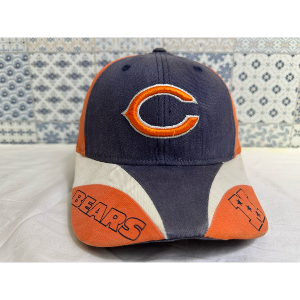 Topi Second Brand Branded Chicago Bears X NFL Team Apparel Vintage Orange Original