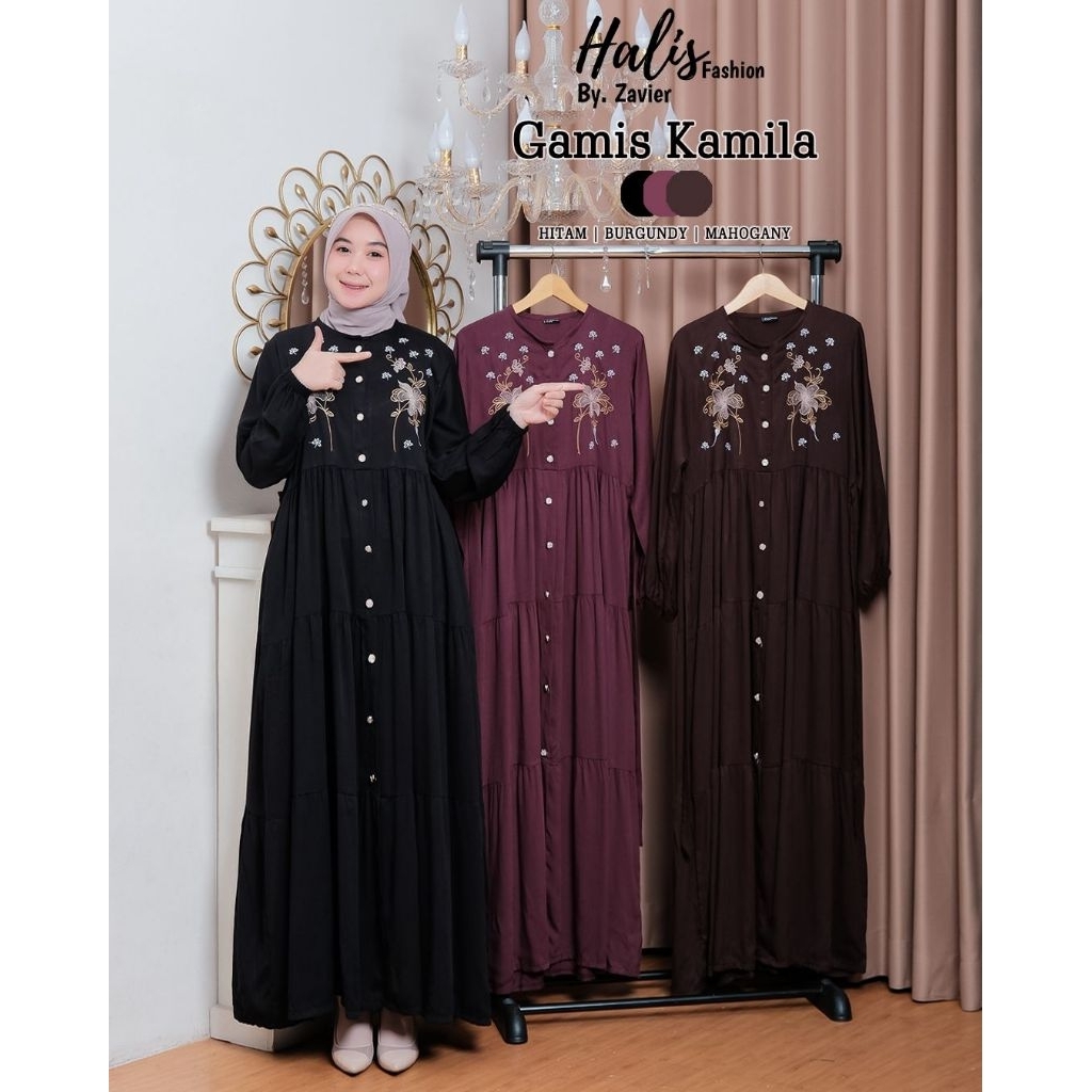 GAMIS KAMILA APRILIA BY HALIS/GAMIS MANDA DINDA NANDA ORY HALIS/GAMIS TWILL BORDIR ORY HALIS FASHION