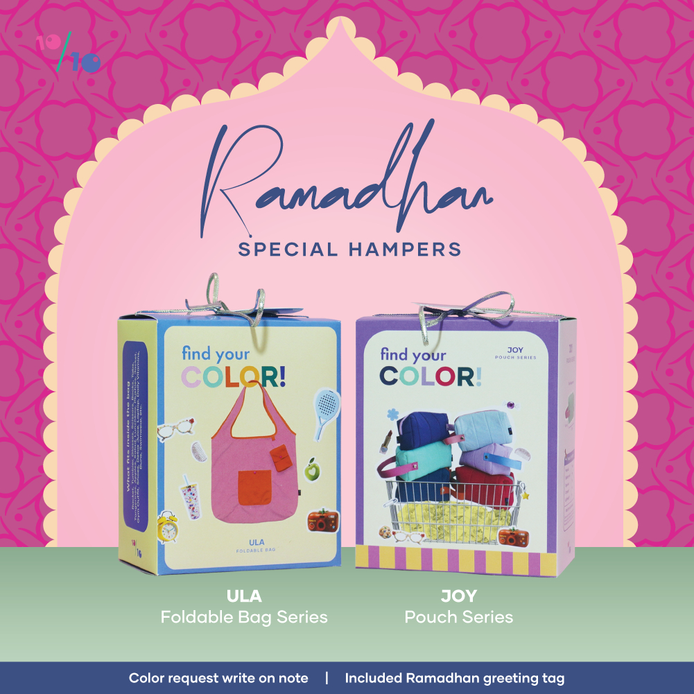 Hampers Ramadhan Lebaran Puffy Pouch Joy Series - Blindbox Custom Warna