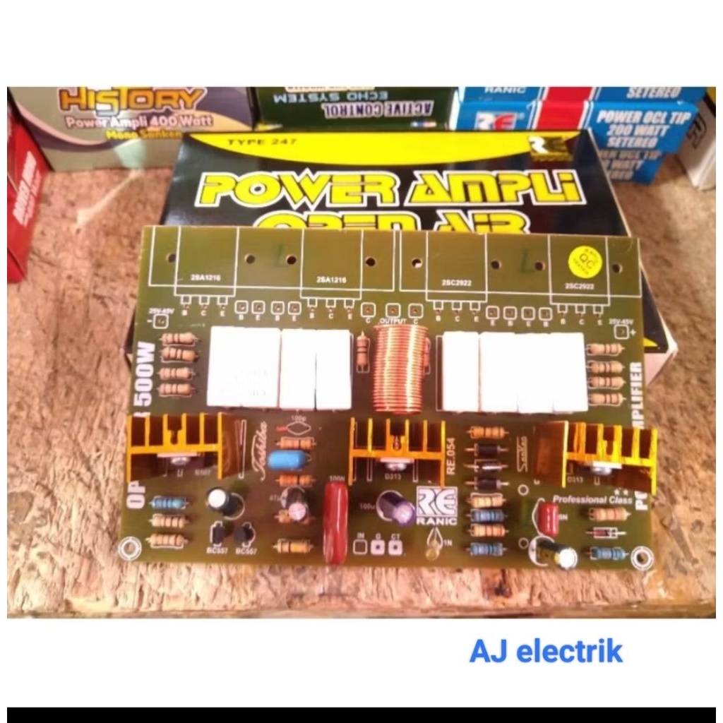 KIT Power Amplifer Open Air 500Watt Driver Mono.