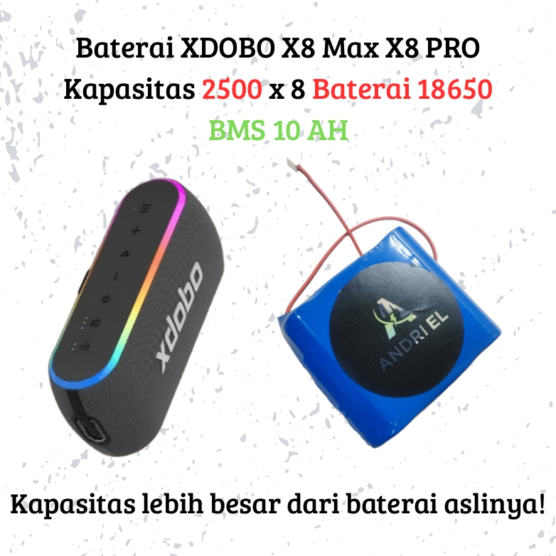 Baterai XDOBO X8 Max X8 PRO XH 2 PIN 2s 4p