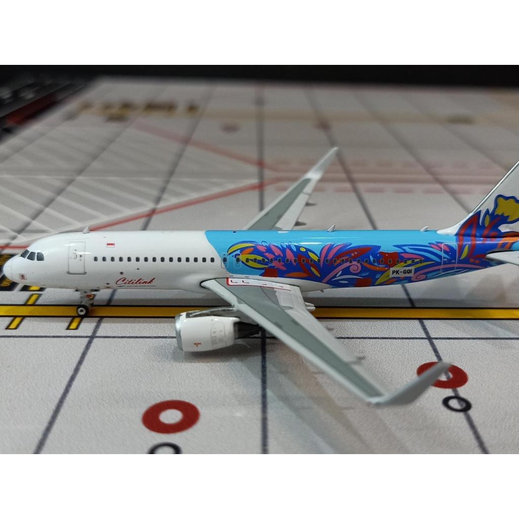 Citilink A320 Flowers PK-GQI Phoenix 1:400 Scale