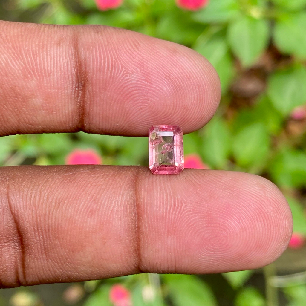 Natural Pink Tourmaline Batu Pink Tourmaline Batu Turmaline Dim 8x6x3 CT 1.40