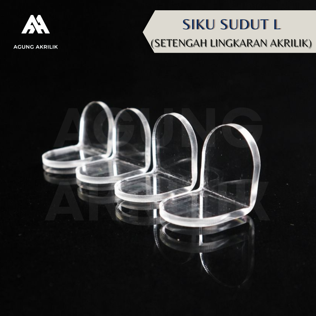 SIKU AKRILIK SETENGAH LINGKARAN BAHAN AKRILIK BENING 2MM