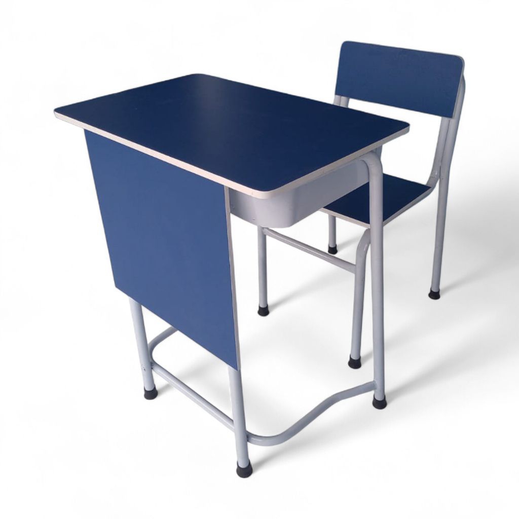 Meja Kursi Sekolah Besi Pipa – Meja Belajar Multiplek HPL Anak SD SMP SMA