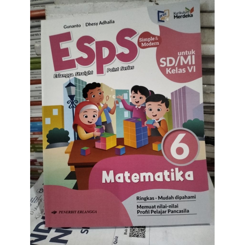 buku ESPS matematika kelas 6 SD Erlangga