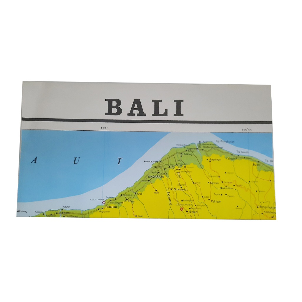 Peta Lipat Provinsi Bali