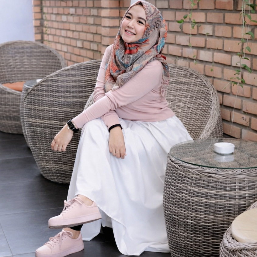 Bawahan Wanita Bahan WOLFIS Premium | Rok Kerja Lebar Polos High Waist Jumbo Tidak Menerawang Cocok Untuk Muslimah Kerja Kuliah by KaRINA