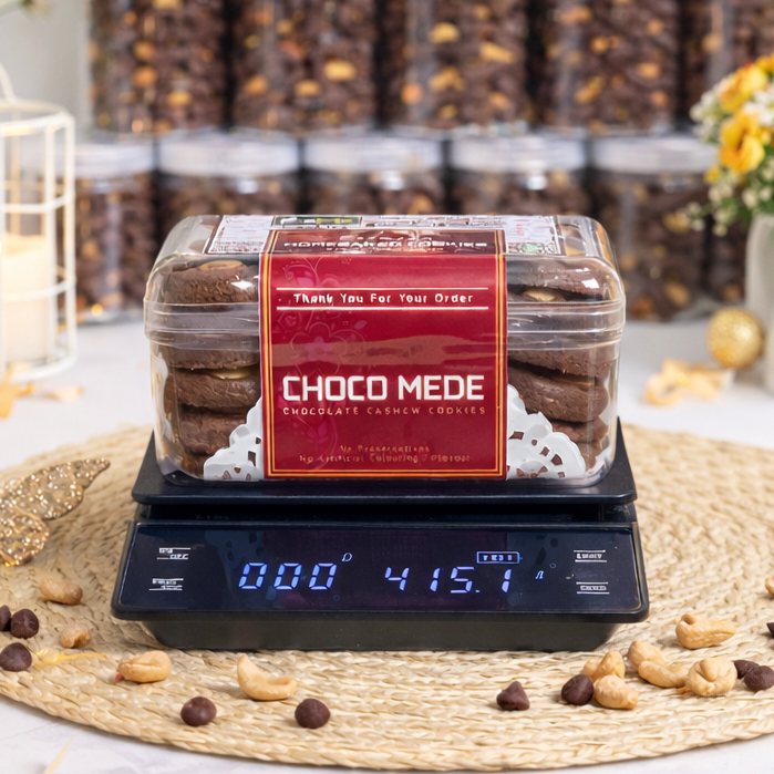 CHOCO MEDE Cookies Kue Kering Cokelat Kacang Mede Premium Butter Spesial Lebaran Kemasan Hardtop 350gr dan Jar 750ml by RaMaChef