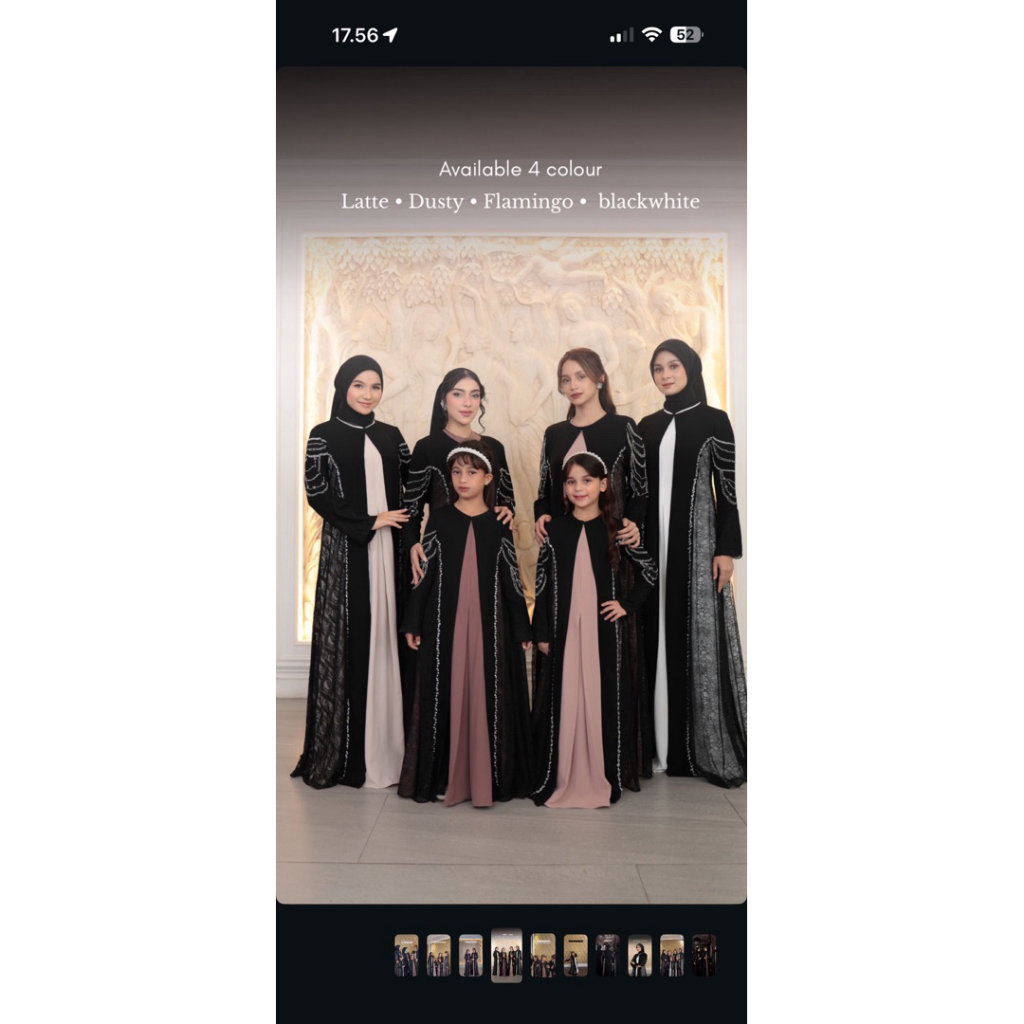 Kamalia Abaya by LNW Fashion ORI (Ibu dan kids)