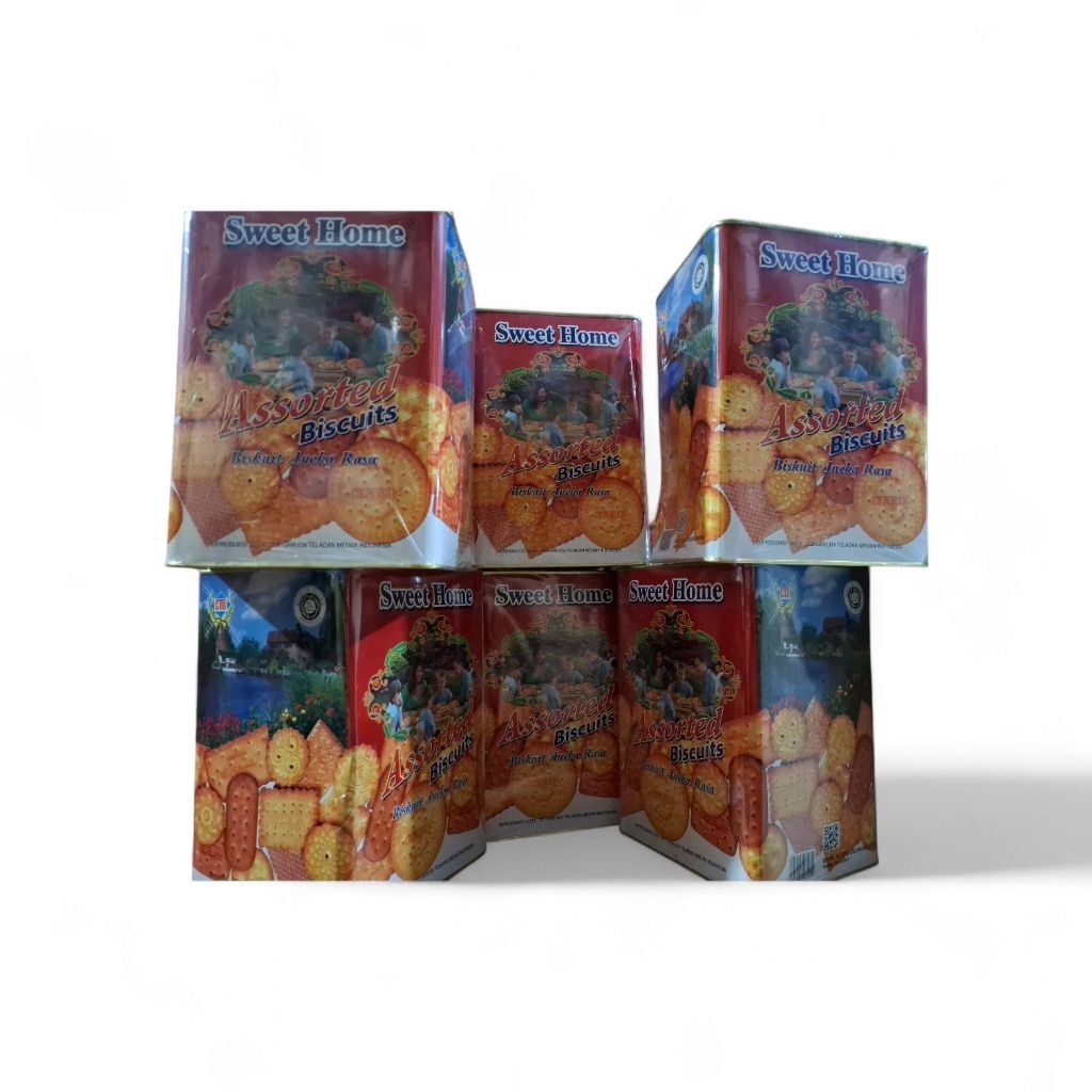 (1 DUS) ROTI KALENG SWEET HOME GTB SEGI ISI 6 KALENG X 900 GRAM