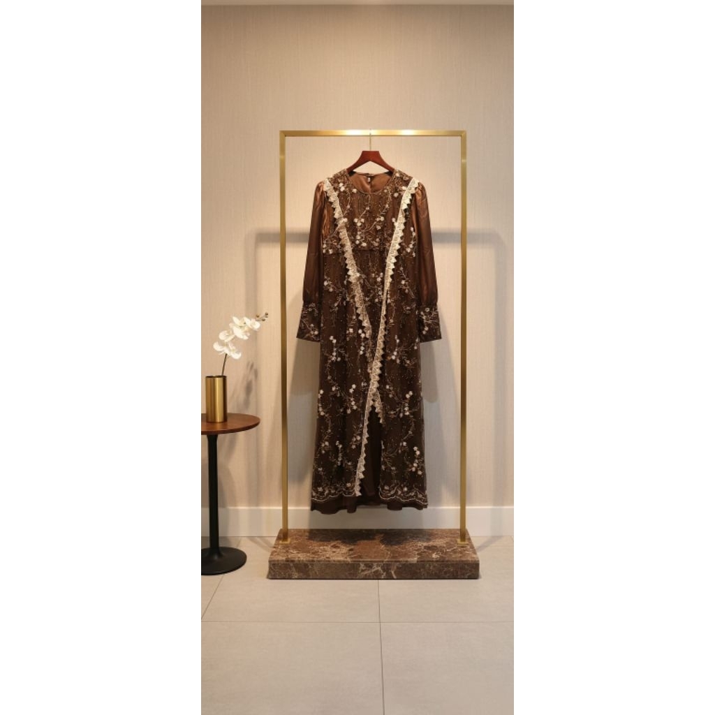 gamis lebaran satin x tile mewah premium